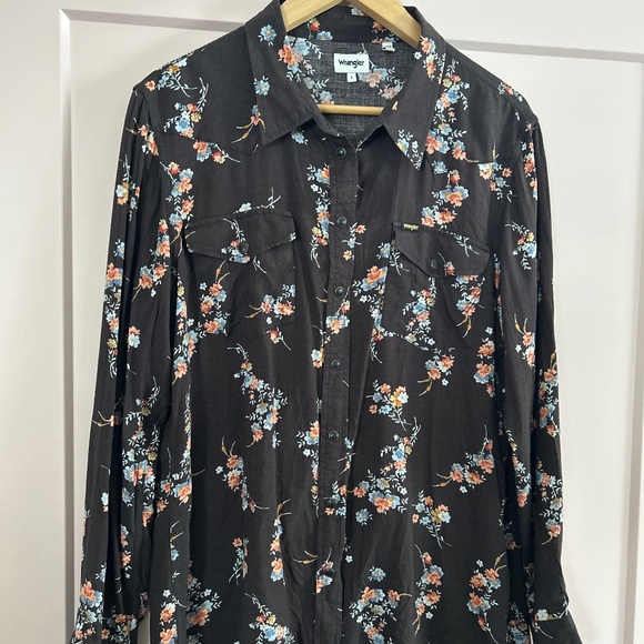 Women’s Vintage Wrangler Snap Button Shirt, Size L - Picture 1 of 1